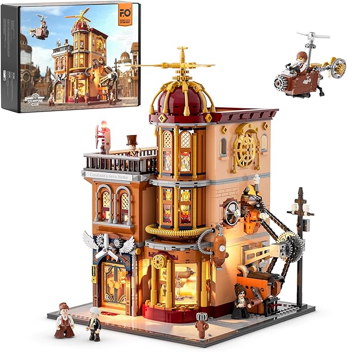Light-Up Steampunk Flying Club