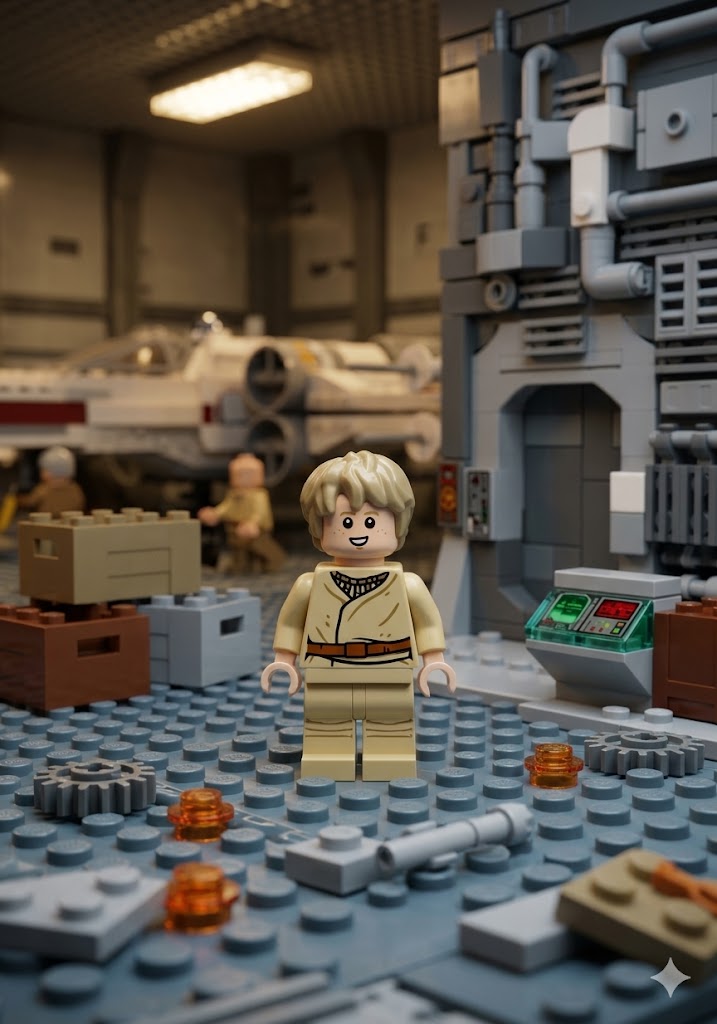 SW1332 - Anakin Skywalker - Short Legs, Thick Messy Hair