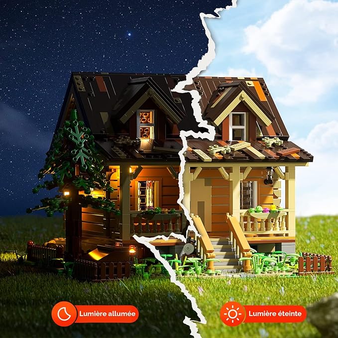 Light-Up Forest Cabin