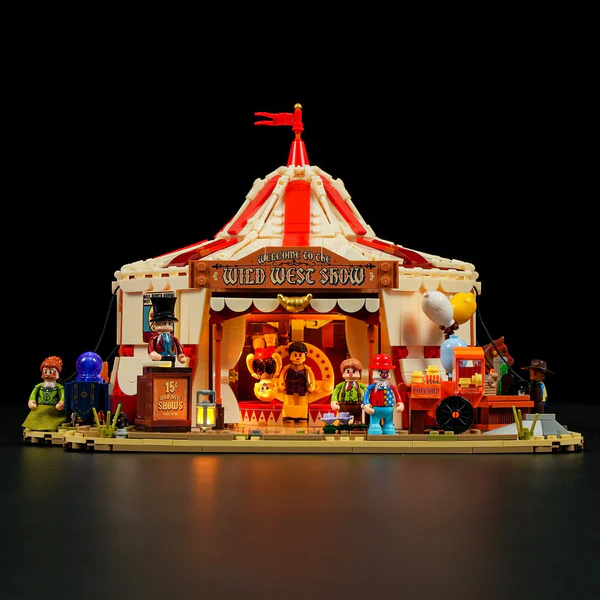 Illuminated Western Circus Tent