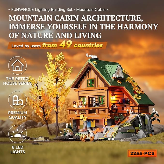 Bright Mountain Chalet – Brick Model with Natural Setting and Hot Springs