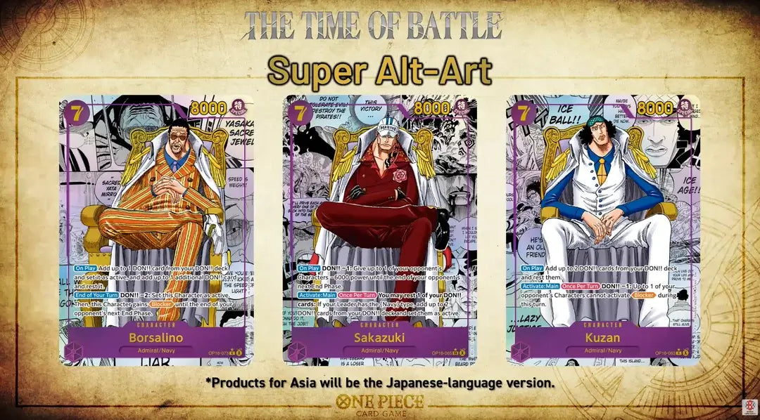 One Piece TCG OP-16 Manga Rare cards – Booster Pack japonais