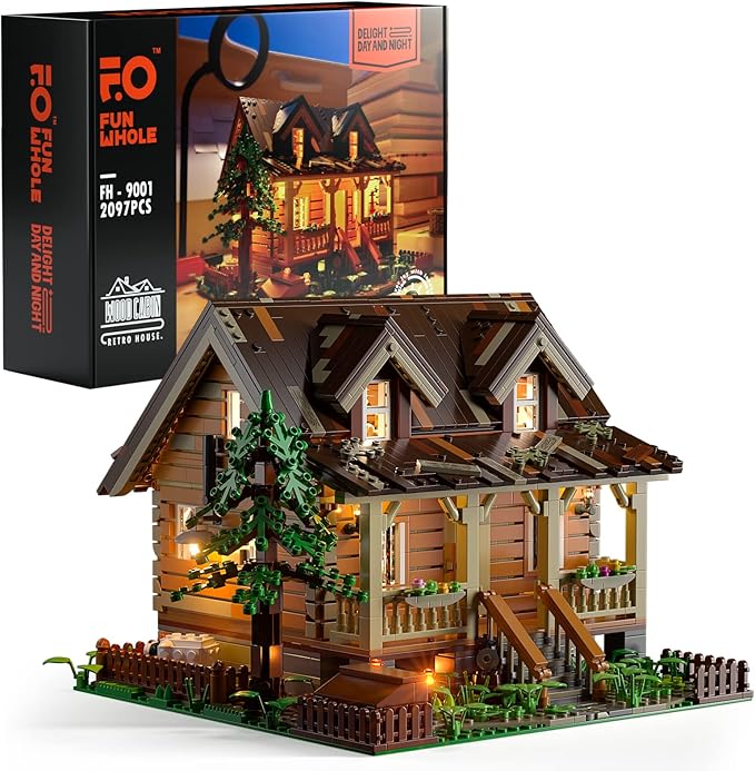 Light-Up Forest Cabin
