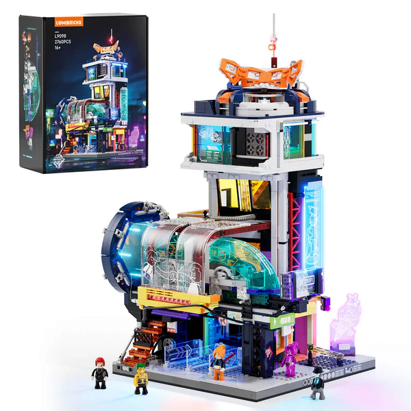 Buildable Floating Cyberpunk Station