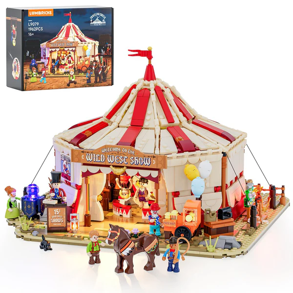 Illuminated Western Circus Tent