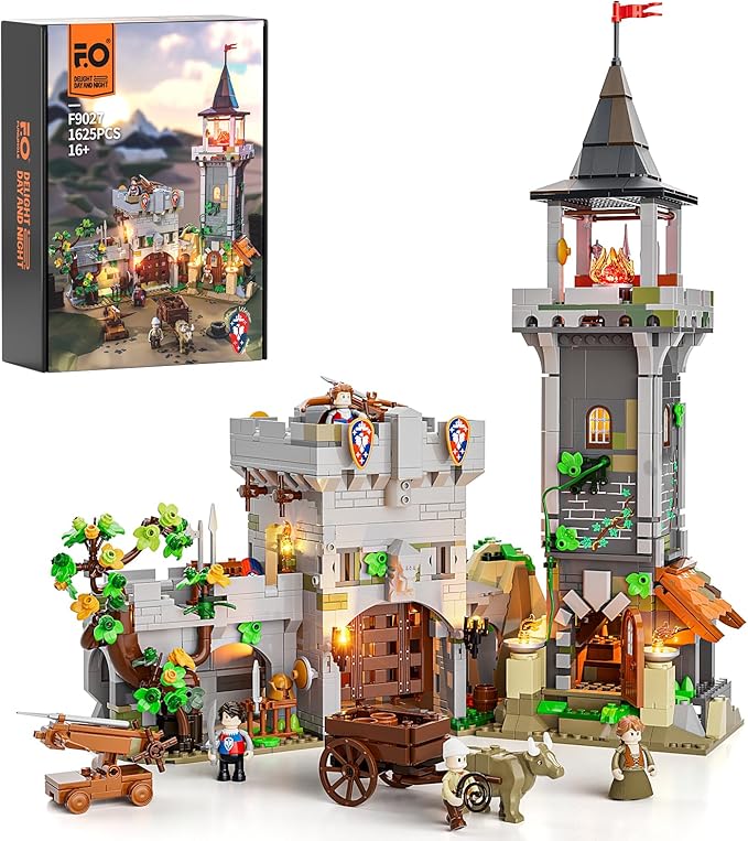 Illuminated Medieval Watchtower