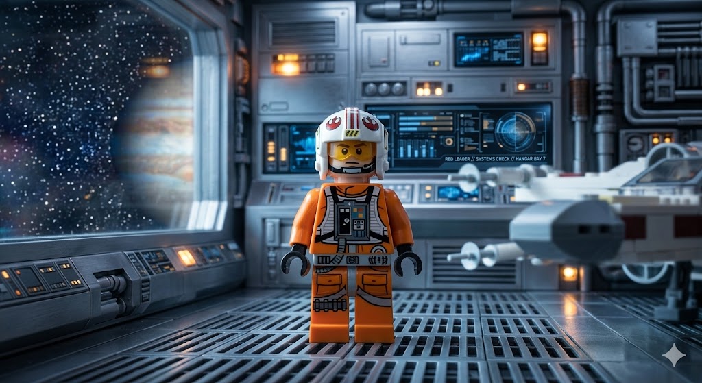 SW1281 Rebel Pilot Garven Dreis (Red Leader) - Lego Star Wars Minifigure