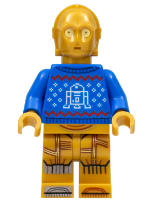 C-3PO-Holiday Sweater Minifigures Lego