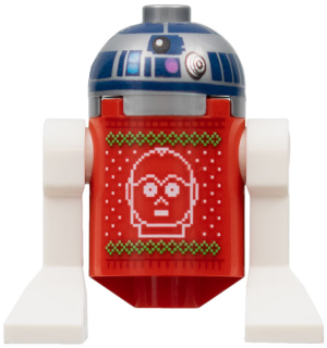 Astromech Droid R2-D2-Holiday Sweater Minifigures Lego